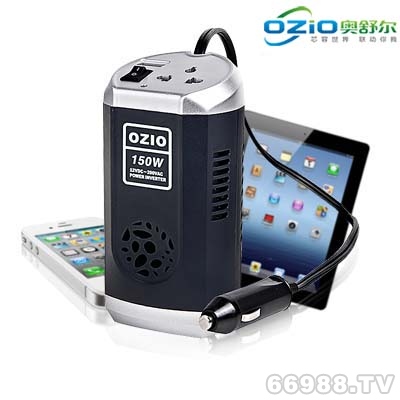 OZiO奧舒爾150W逆變器可樂罐形高端氧吧車載逆變器電源/帶USB接口EP15